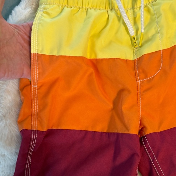 GAP Boy's Yellow, Orange, and Berry Swim Trunks, Size 8 - Picture 7 of 8